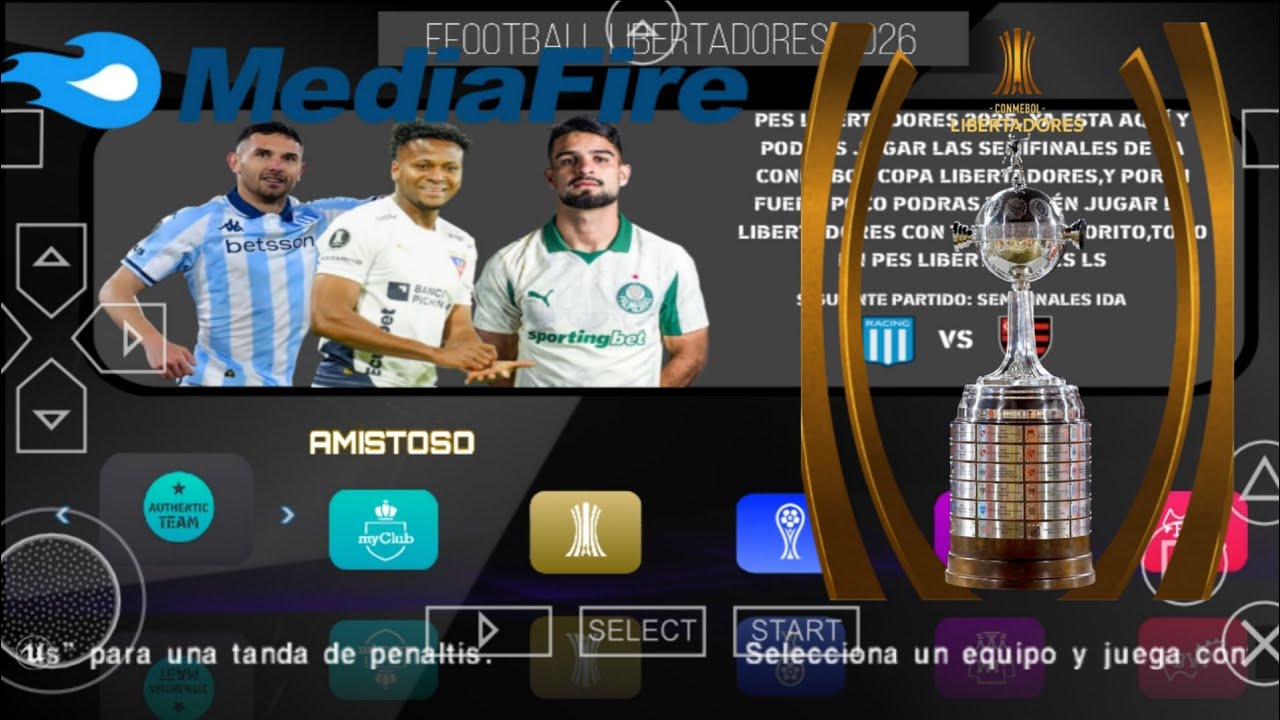 Parche Copa Libertadores eFootball PSP | Equipos y plantillas actualizadas