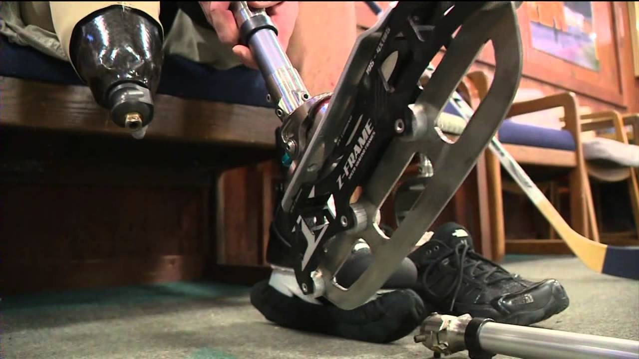 Amputee builds himself one-of-a-kind prosthetic ice skate