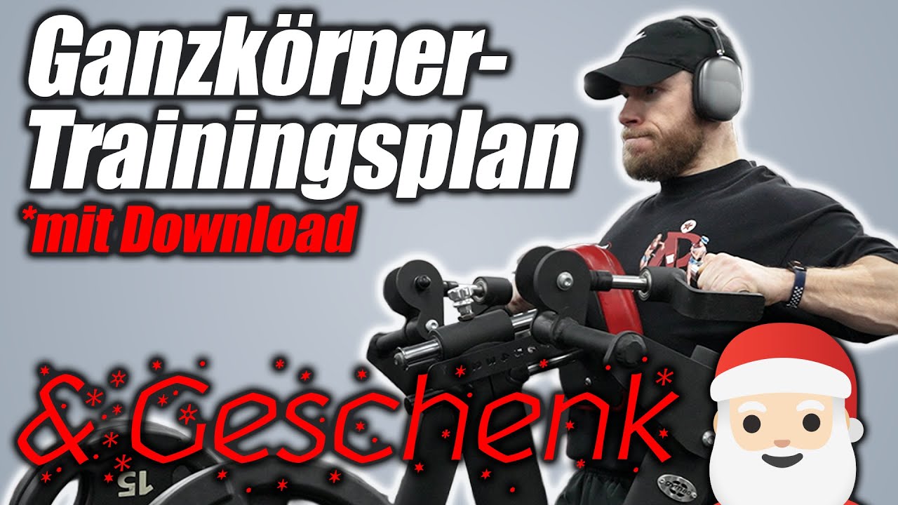 Weihnachtsgeschenk: 3-Tage-Ganzkörperplan für alle, die 2026 anfangen/wieder einsteigen wollen!