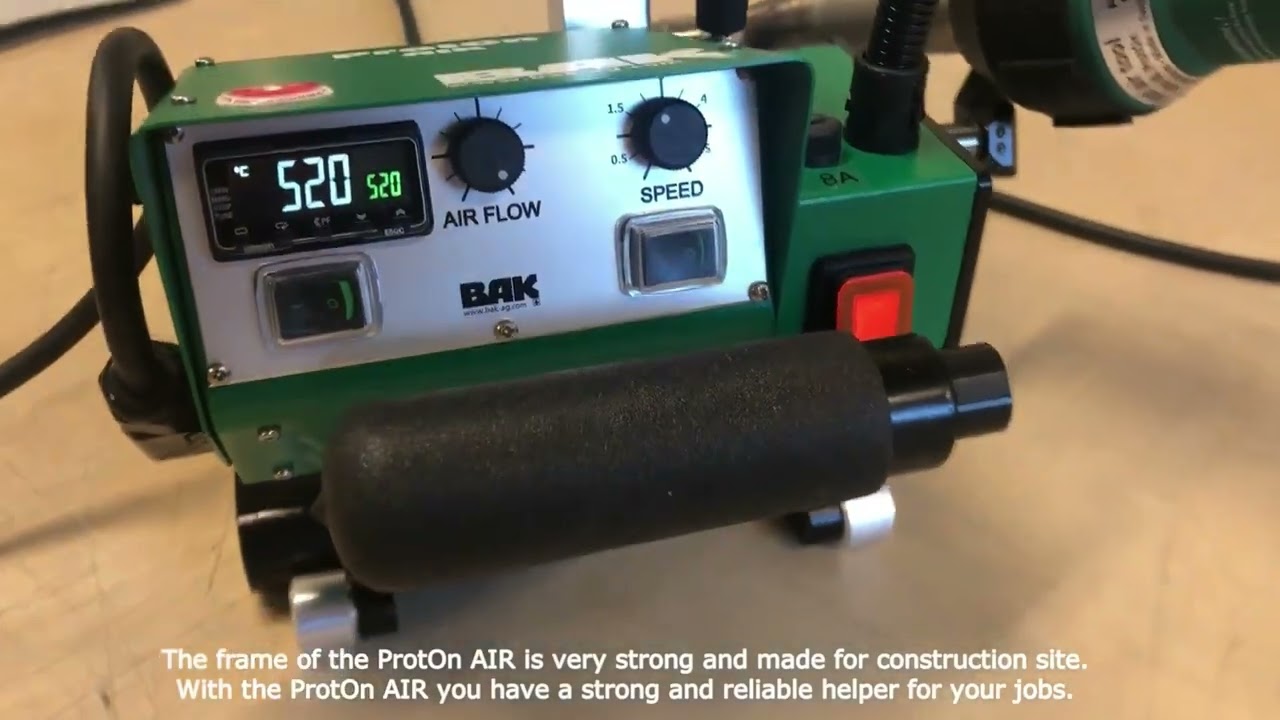 Instruction video ProtOn Air , Hot air combined wedge welding machine
