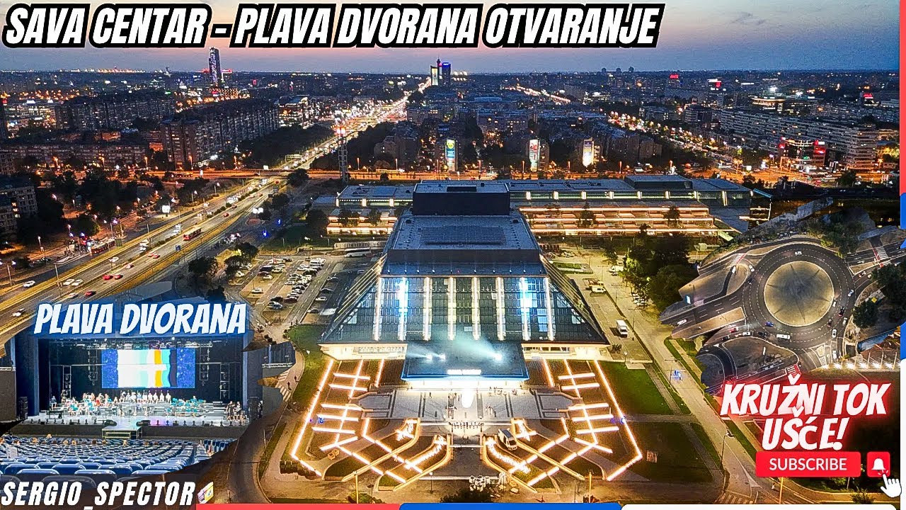 SAVA CENTAR otvara se PLAVA DVORANA, Kružni tok UŠĆE dronom, najveći KONGRESNI CENTAR #beograd
