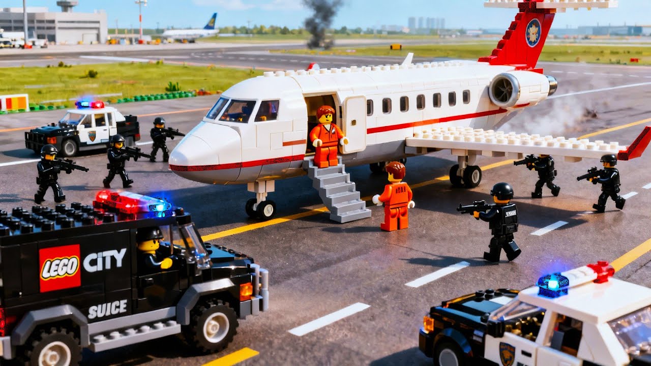 LEGO City Stop Motion ✈️ Plane Robbery | High-Flying Rescue Mission