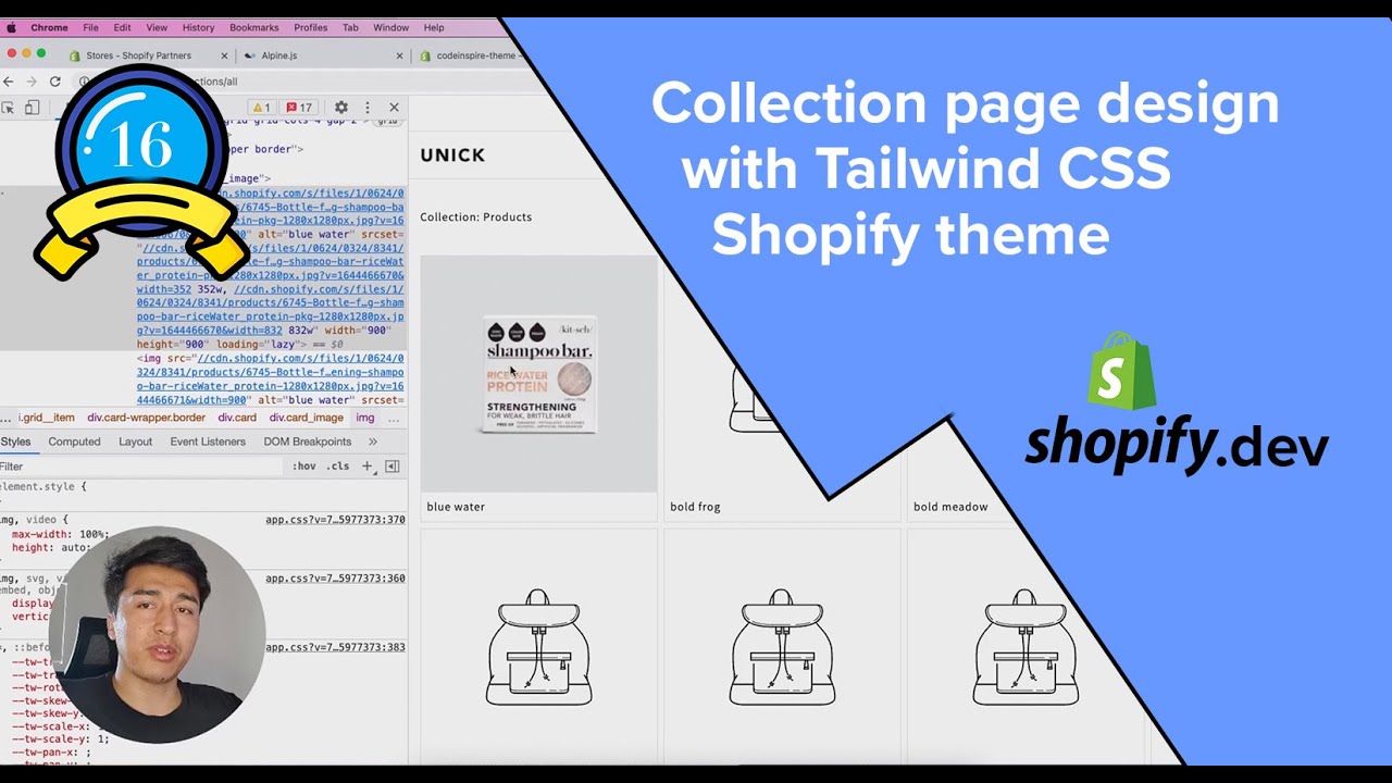 16 - Collection page design with Tailwind CSS Shopify theme