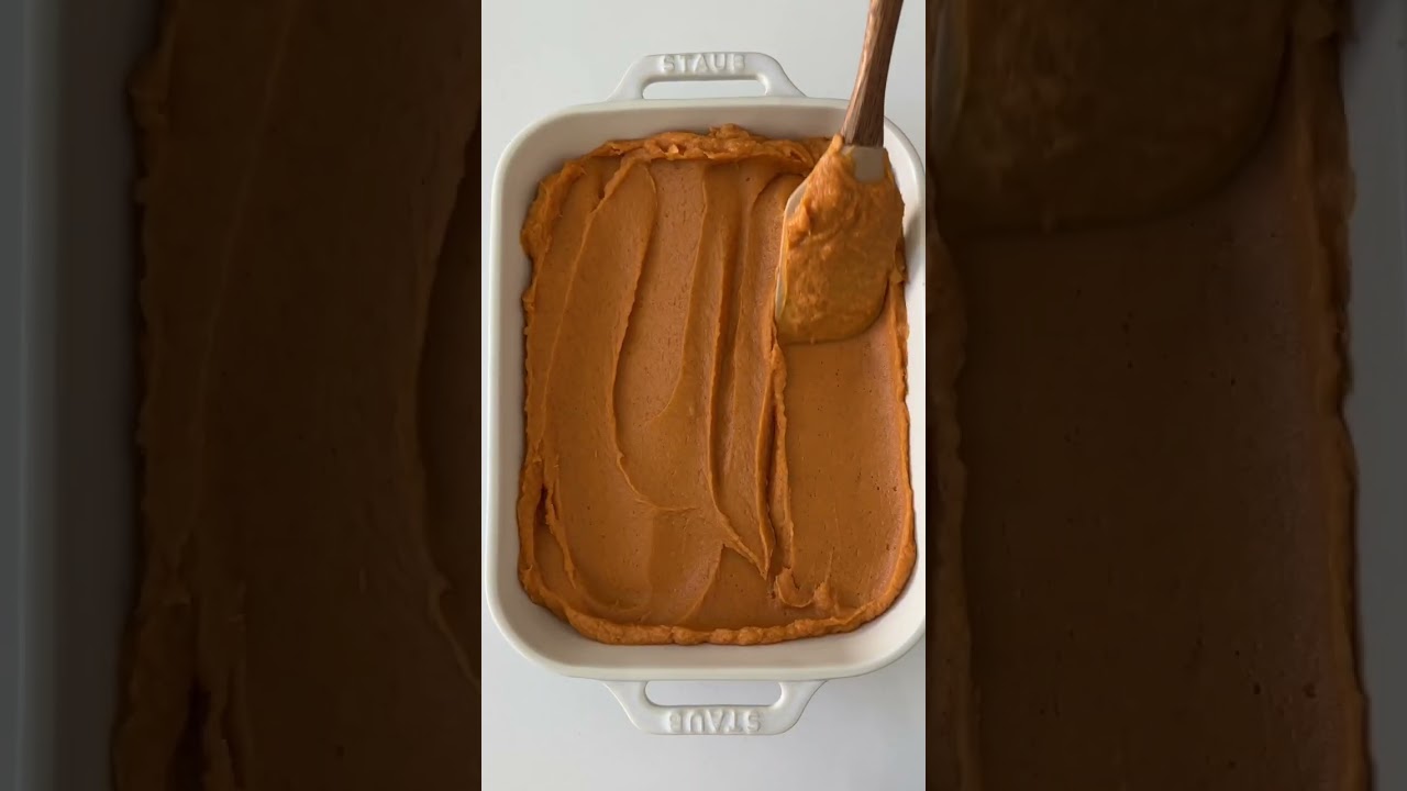 How to make the perfect sweet potato casserole!! #shorts