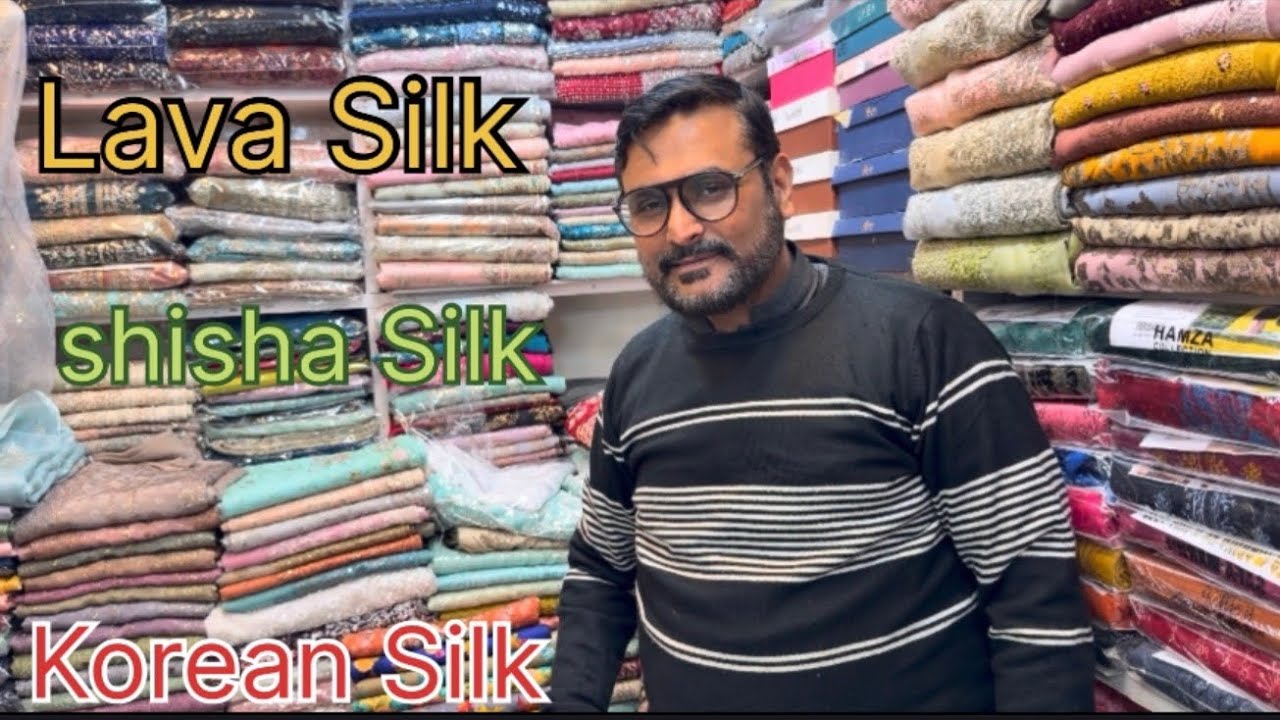 Korean Silk ❤️Shisha Silk 😍lava Silk party wear full heavy Duppta￼👍 branded Korean silk