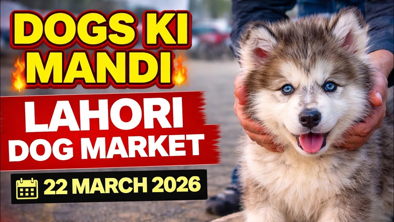 Dogs Ki Mandi Lahore 🔥 | Lahori Dog Market 22 March 2026 | Latest Puppies Prices