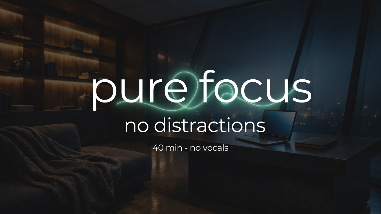 Deep House Focus Music ⚡ Quiet Luxury Office Ambience | Instrumental for Productivity & Deep Work