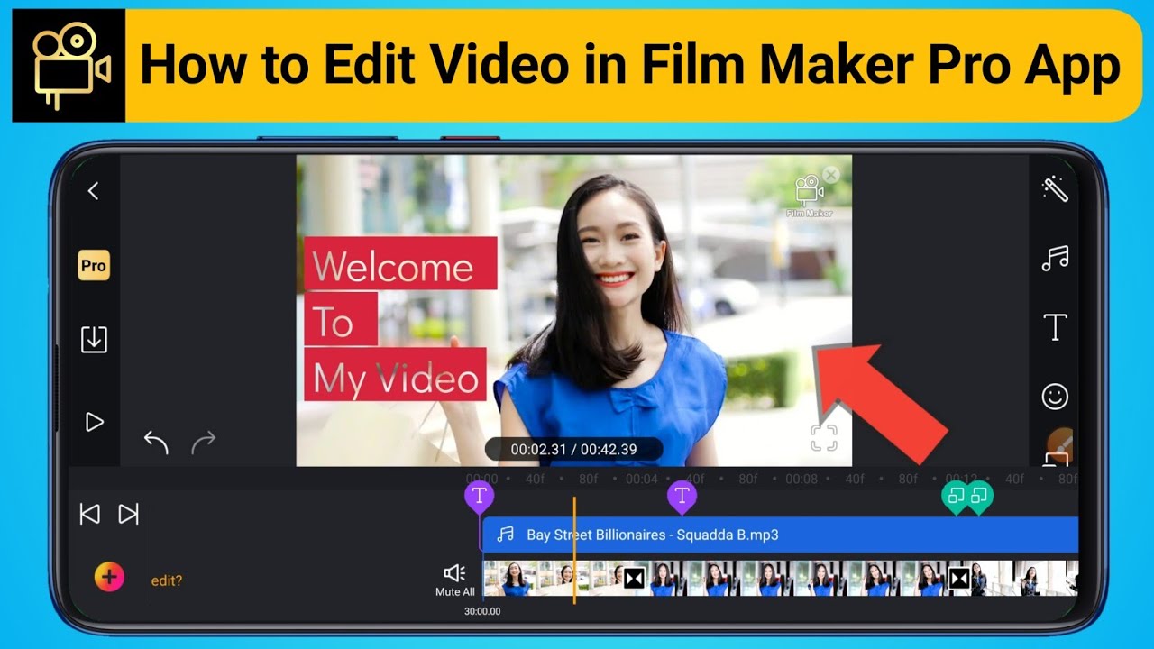 How to Edit Video in Film Maker Pro App || Video Editing tutorial for Film maker pro app