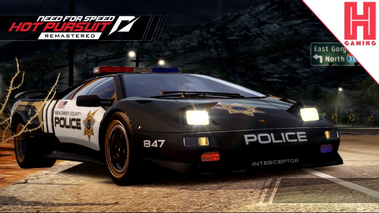 Busting Racers in a Lamborghini Diablo SV Police Car - NFS Hot Pursuit Remastered - Switch