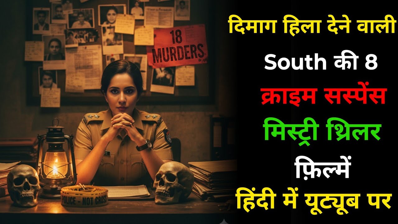 Top 8 South Indian Suspense Thriller Movies in Hindi 2025 | South Murder Mystery Hindi Dubbed