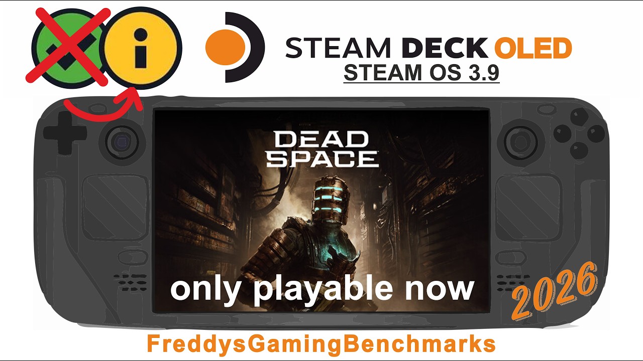 Dead Space 2023 (only playable now) on Steam Deck OLED with Steam OS 3.9