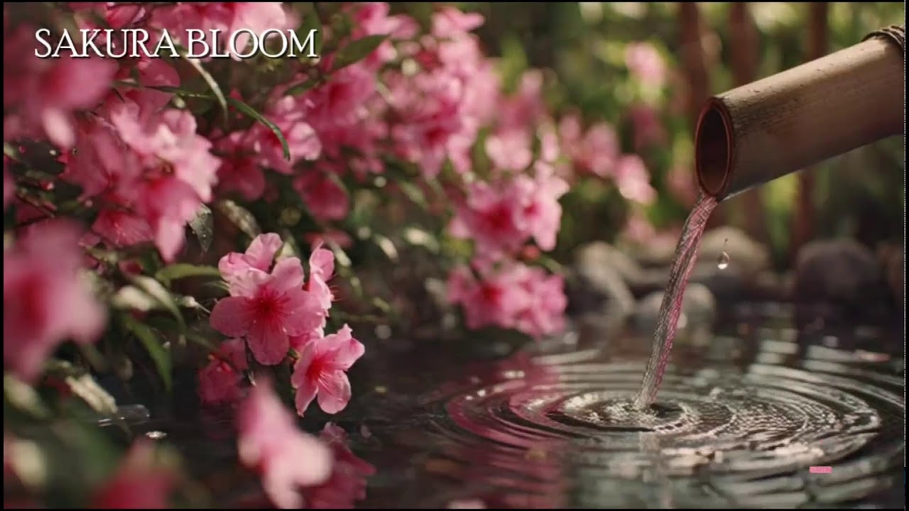 🔴 桜ブルーム – 癒しのピアノと日本の自然音 | 瞑想と安眠の音楽 Healing piano + nature sounds Jepang.