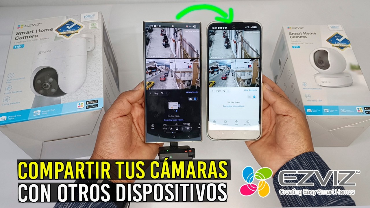 Cómo COMPARTIR tus Cámaras EZVIZ con Varios Teléfonos Invitados/Paso a Paso.