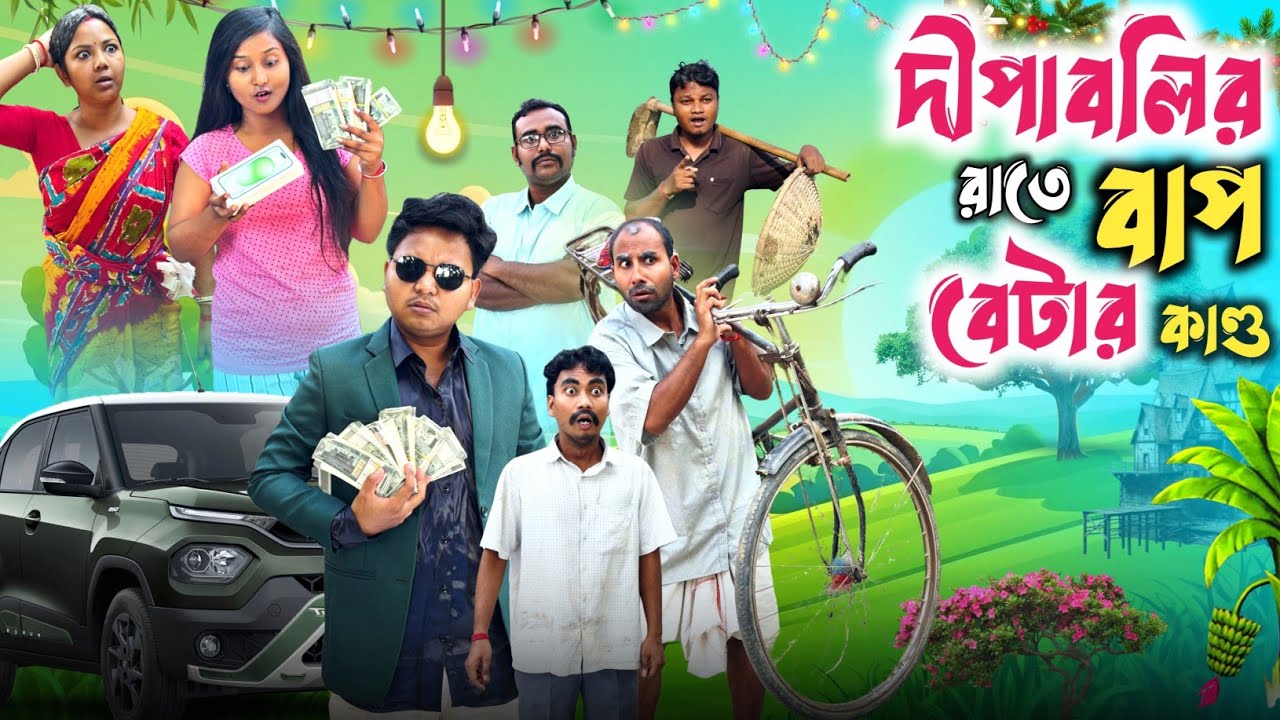 Diwali comedy video 😂| দীপাবলির রাতে বাপবেটা 🤣| @RajbanshiVines 