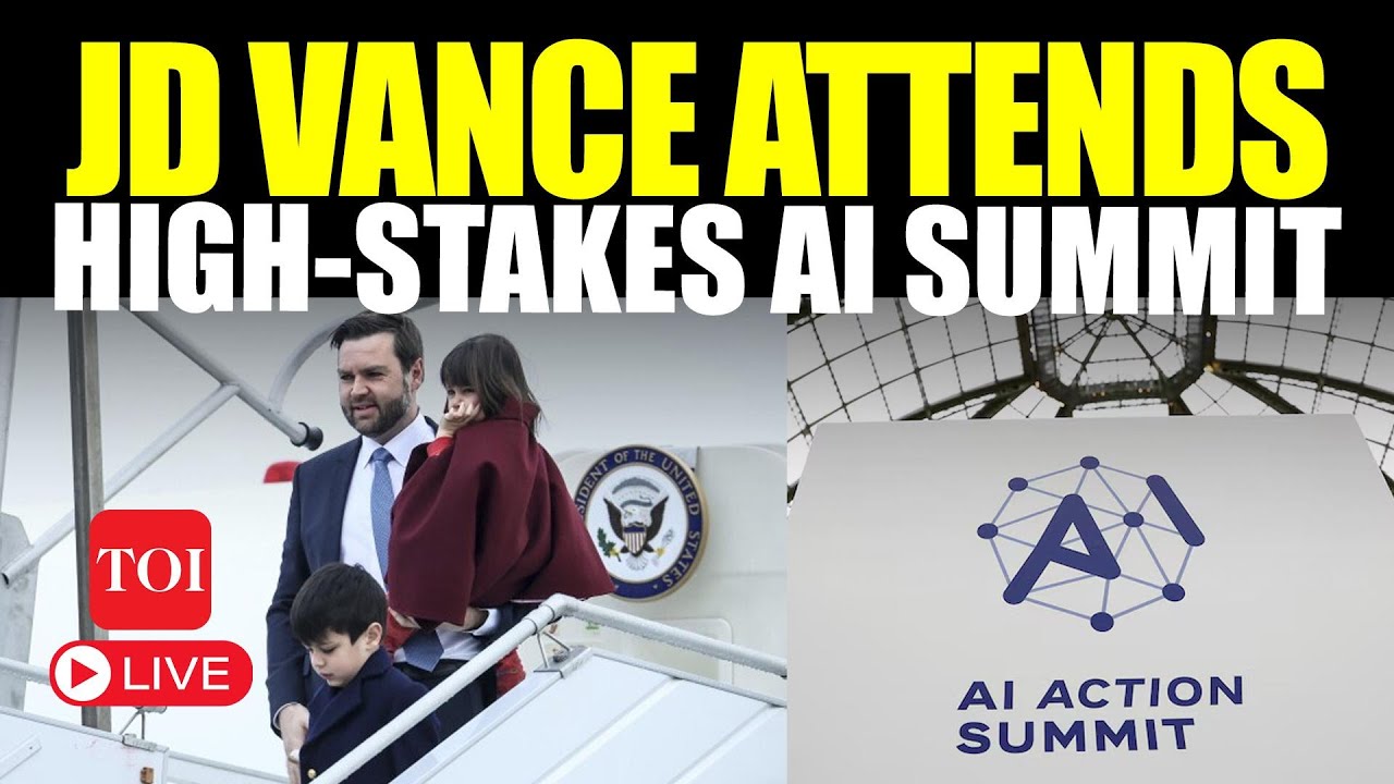 Paris AI Summit 2025 Live | US Vice President JD Vance Attends AI Summit In Paris | Watch