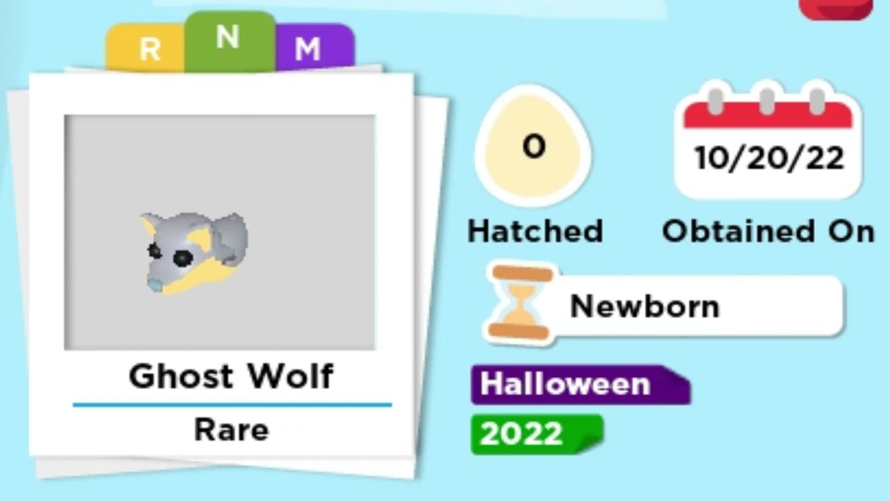 Ghost Wolf Neon & Mega Neon in Adopt me1
