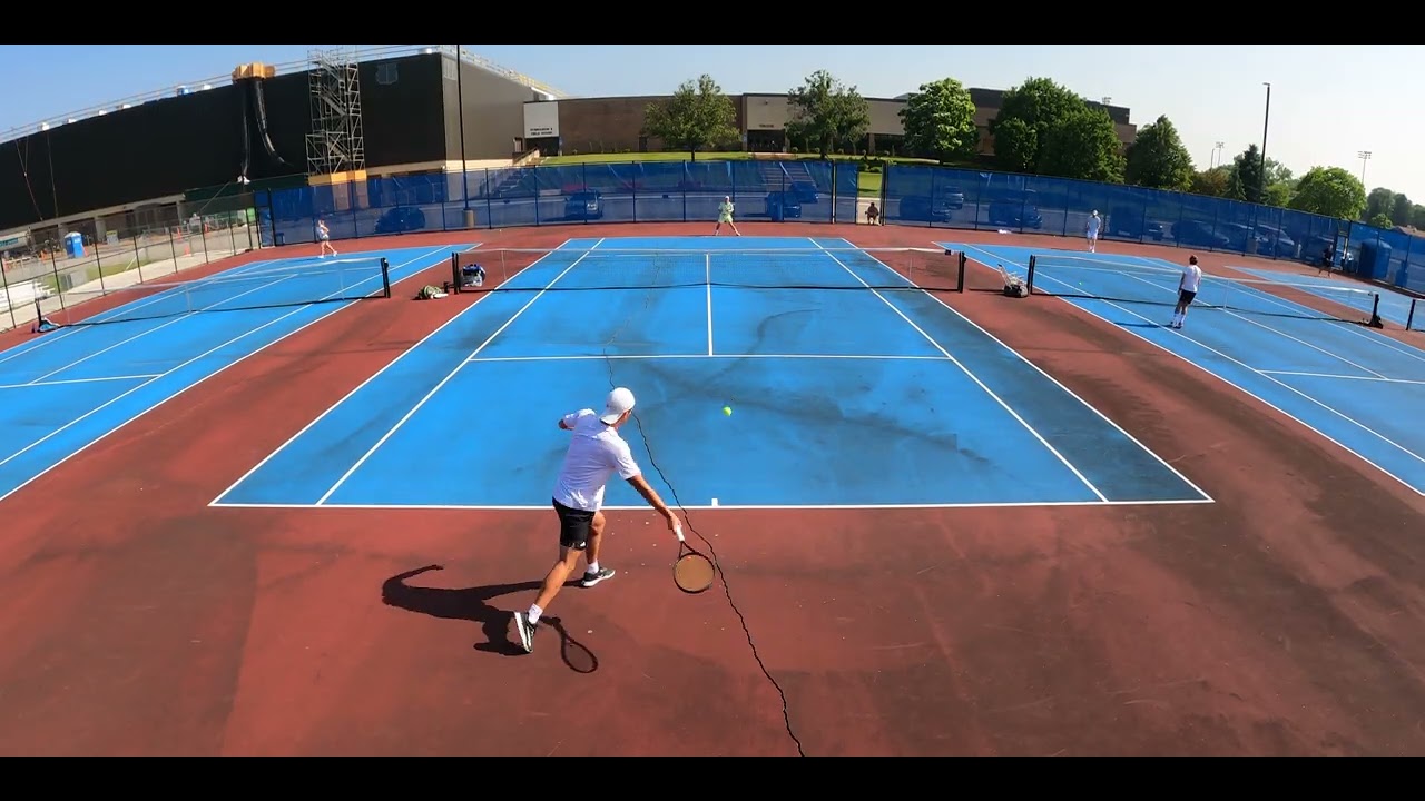 UTR 7 vs UTR 6 USTA Level 6 College of DuPage Adult Men's Open Singles Tournament Final Round Uncut