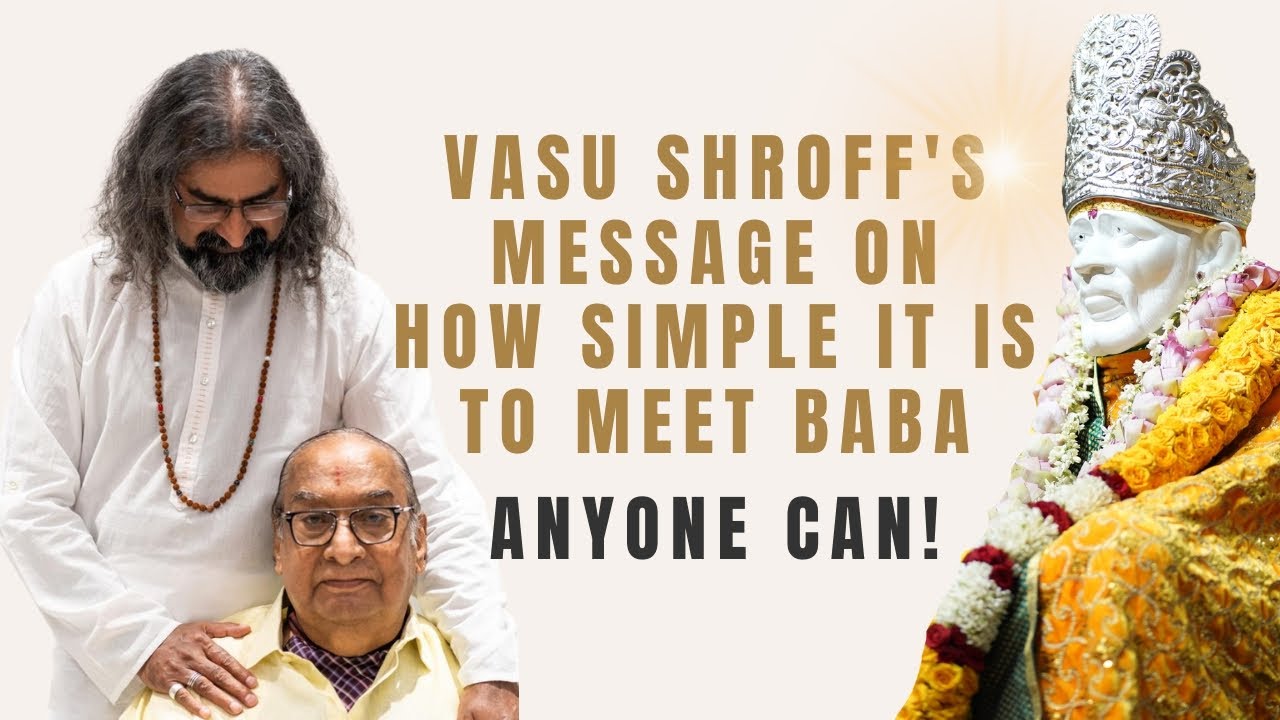 Vasu Shroff's inauguration speech of the Shirdi Sai Baba Miracle Meditation I Mohanji
