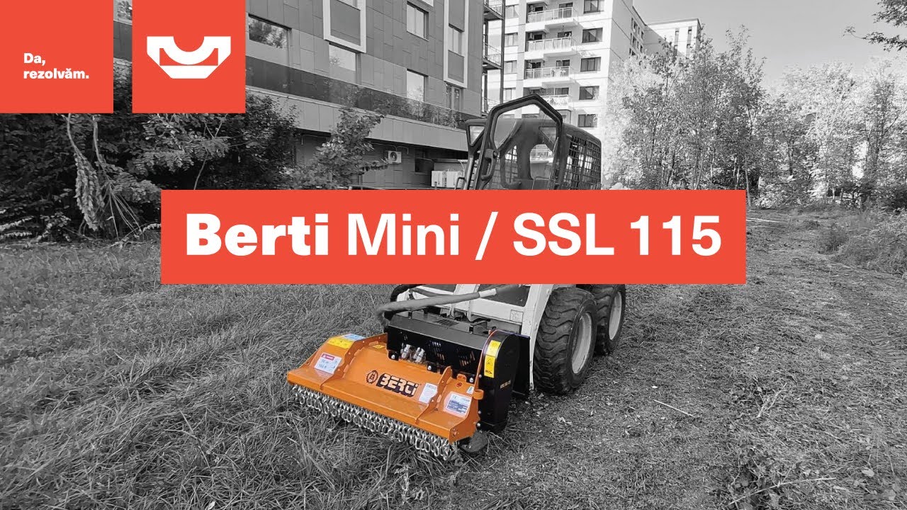 Elimini rapid vegetatia nedorita cu Tocatorul Berti MINI/SSL 115