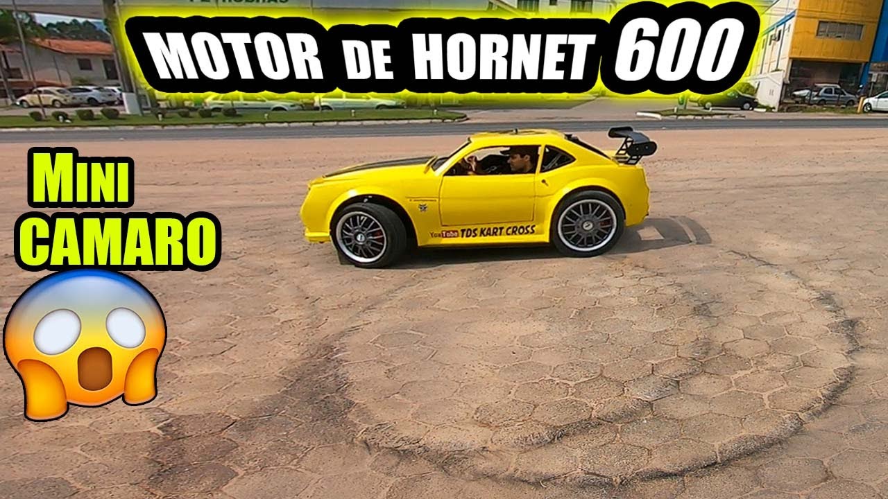 Drift com o Mini CAMARO 🔥 MOTOR DE HORNET 600 - Muriel Destruíu 😱