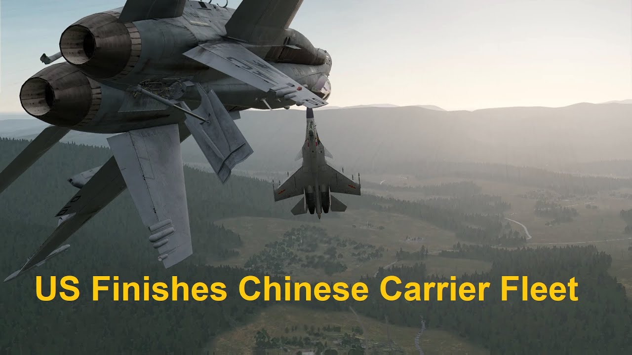 US Destroys Entire Chinese Carrier Fleet just like Pearl Harbor. South China Sea,  DCS WORLD SIM