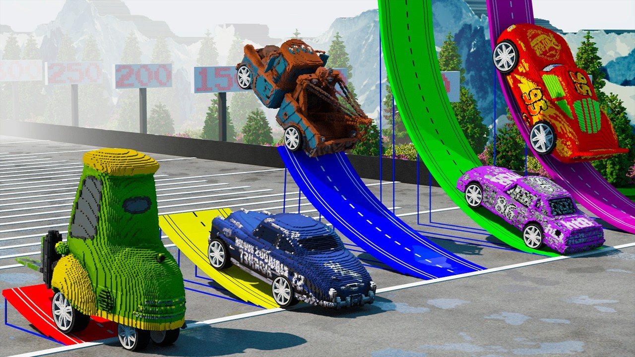 Which Ramp Gives LONGEST JUMP for MCQUEEN CARS in Teardown?