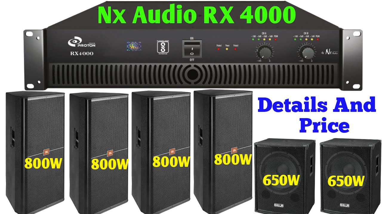 Nx Audio RX 4000 Amplifier Details And Price | 4 Top Ke Liye Best Amplifier