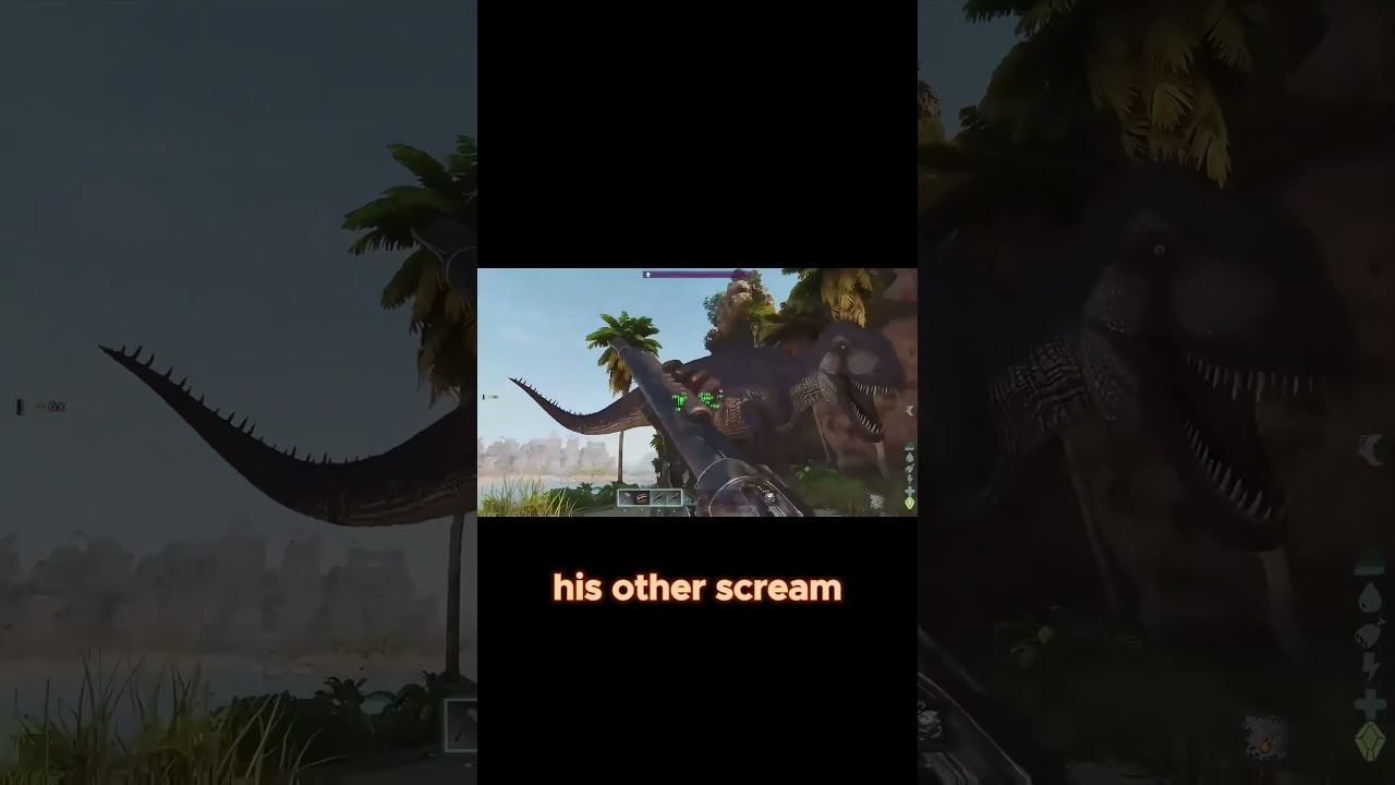 The best way to tame an Acrocanthosaurus as a noob no trap  #arkascended #gaming  #ark