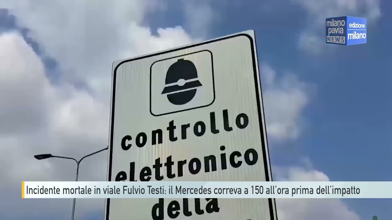 Milano, incidente in viale Fulvio Testi: il Mercedes correva a 150 all’ora prima dell’impatto
