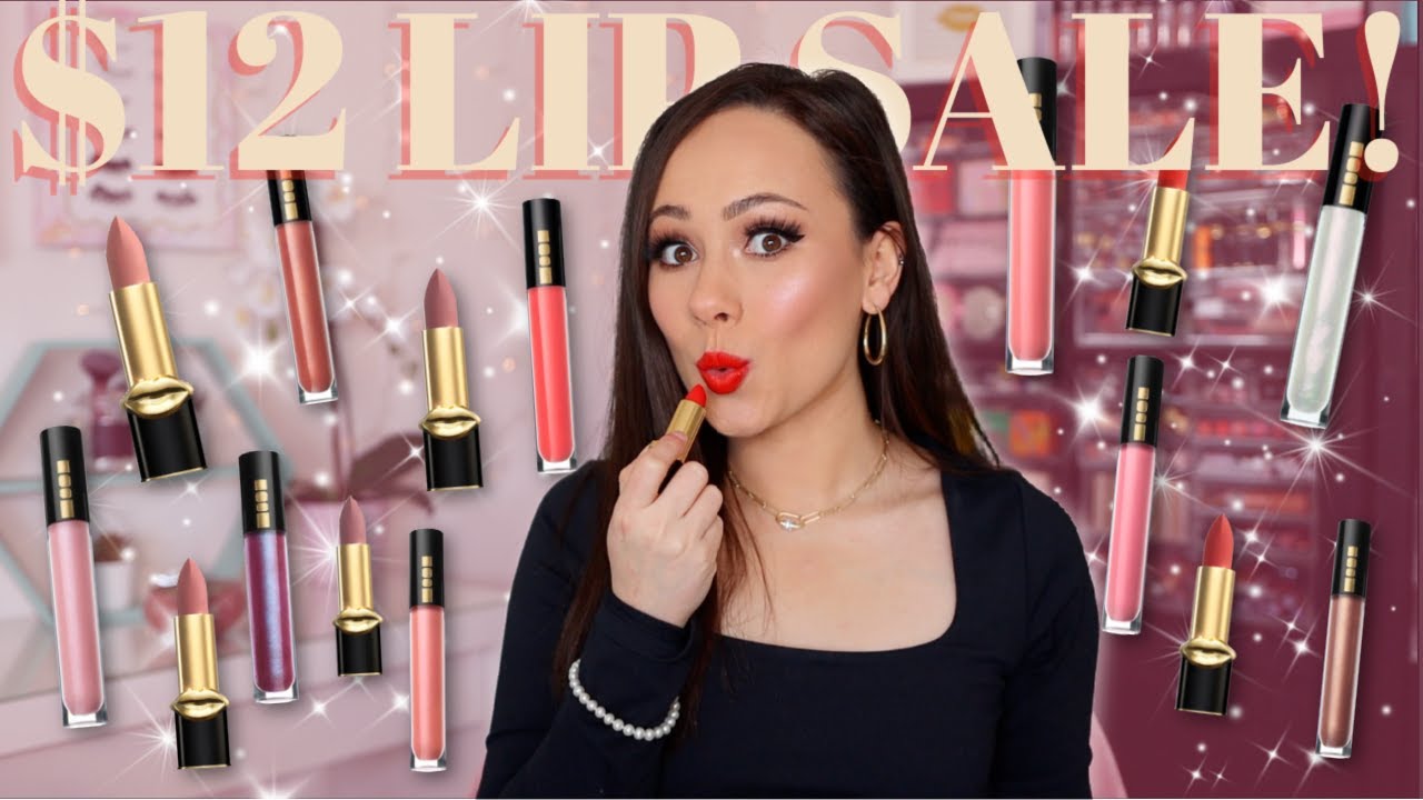 $12 PAT MCGRATH LABS LIP SALE HAUL & Try On!!! 17 shades!!