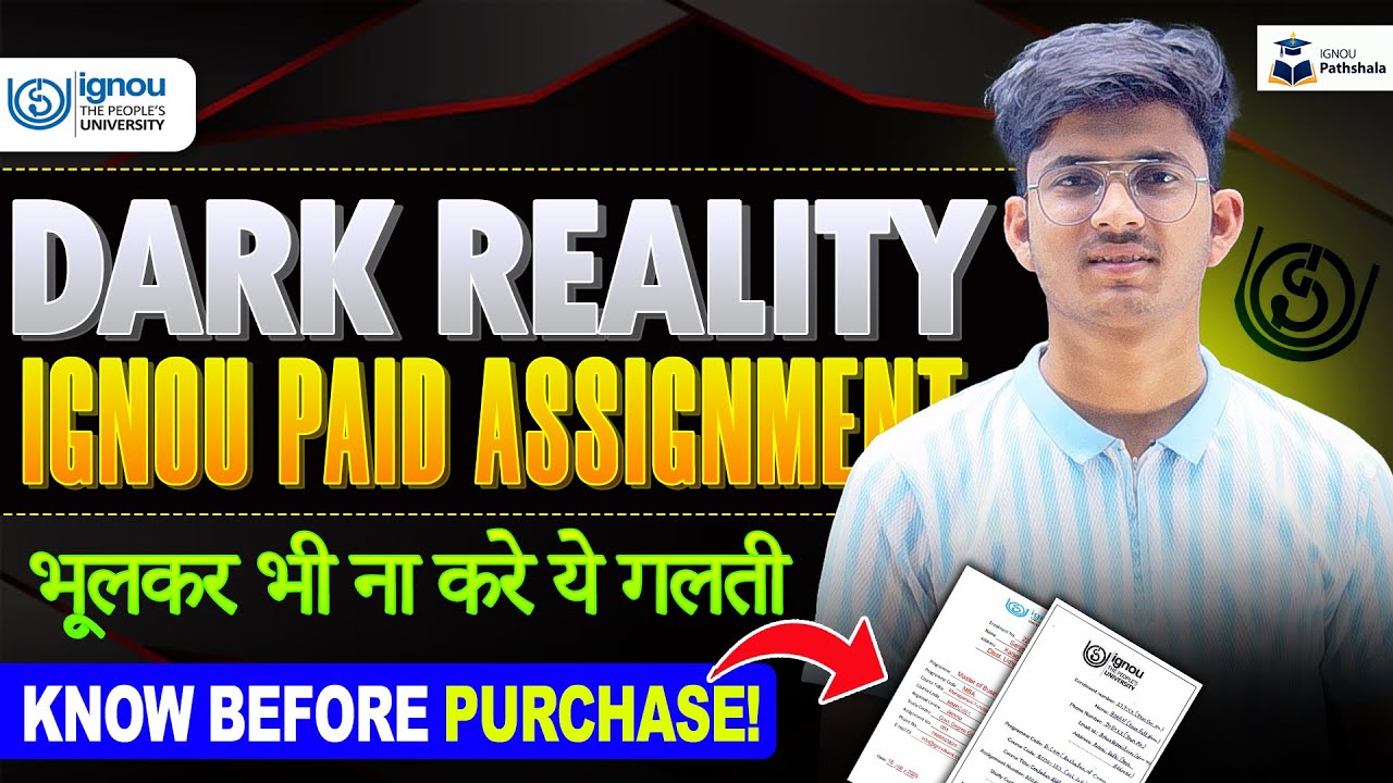 Buying IGNOU Assignments Can Be A BIG Mistake