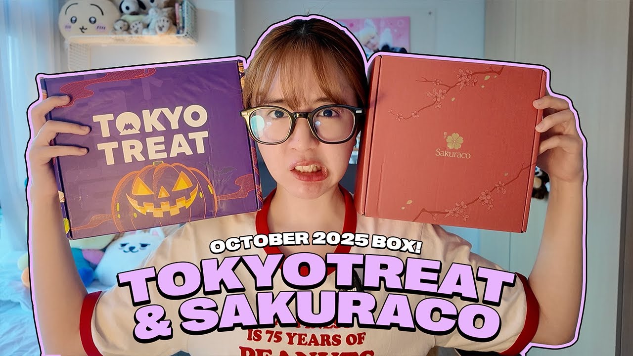 октябрь 2025 г. коробка 👻🍁 · дегустация, обзор и распаковка закусок Tokyotreat & Sakuraco (промок...