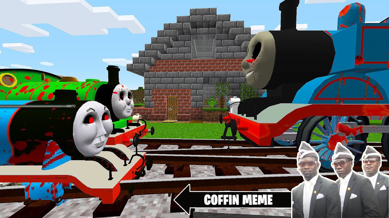 THOMAS THE TANK ENGINE.EXE vs FRIENDS in Minecraft