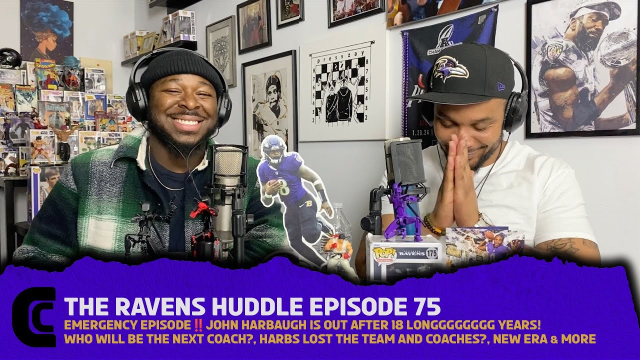 Эпизод 75 подкаста Ravens Huddle: ЭКСТРЕННЫЙ ЭПИЗОД‼️ ДЖОН ХАРБОУ ПОКИНУЛ БАЛТИМОР ПОСЛЕ 18 ДОЛГИ...