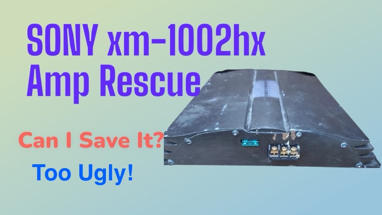 Old School Amplifier Rescue-  Sony xm-1002hx Can it be saved?