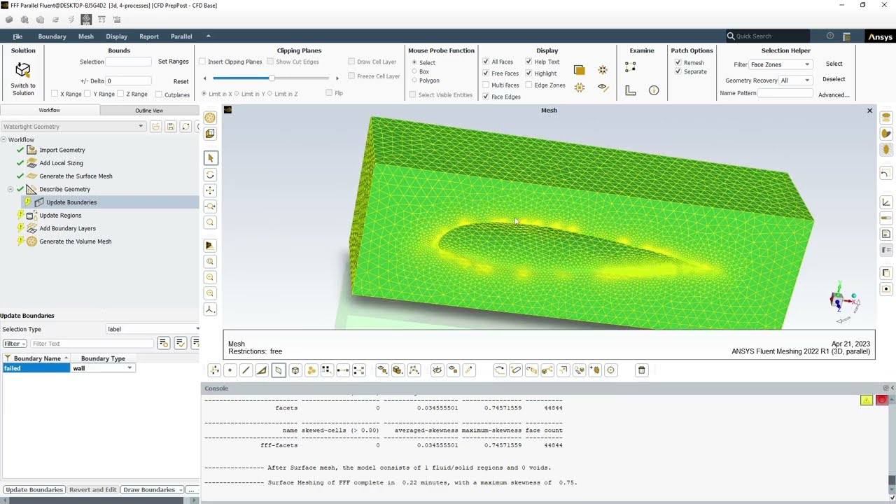 ANSYS SpaceClaim STL to Fluent Meshing