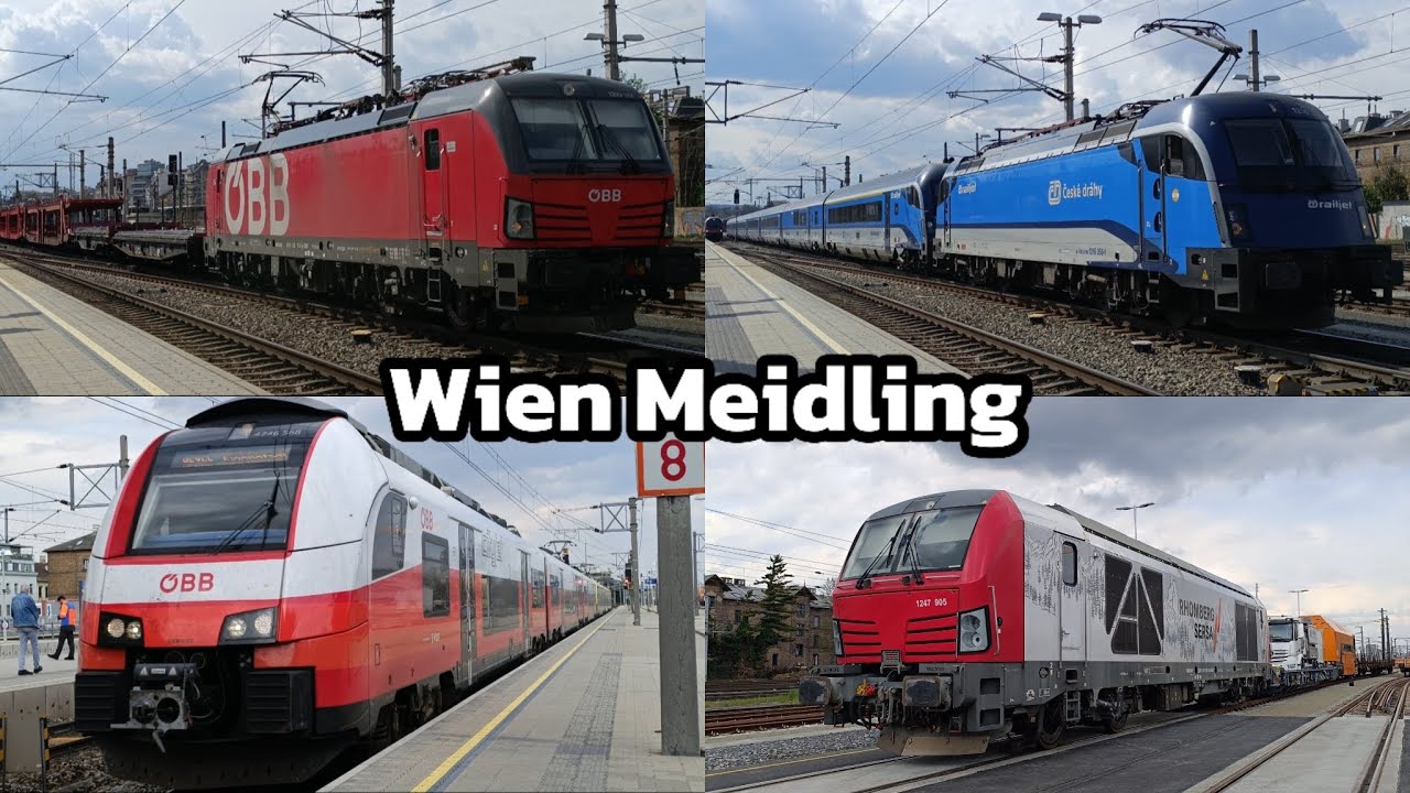 Vonatok Wien Meidling / Trains at Wien Meidling [4K Ultra HD]