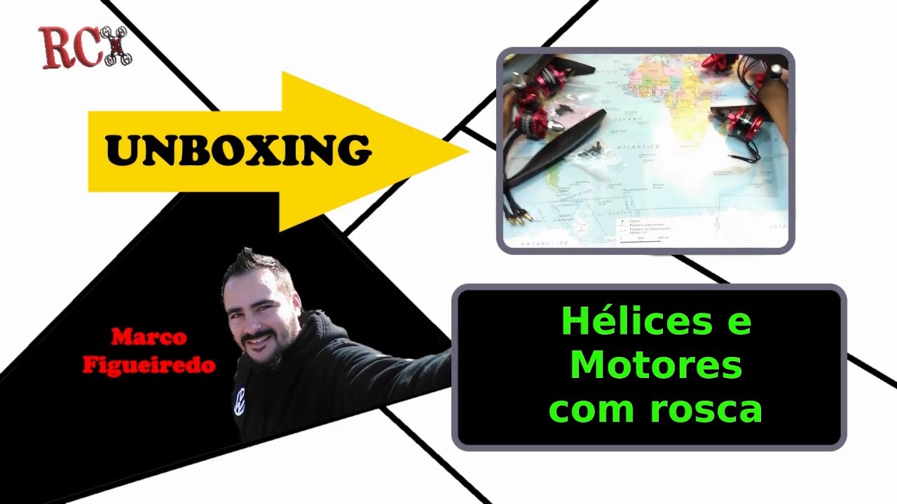 Hélices e motores com rosca