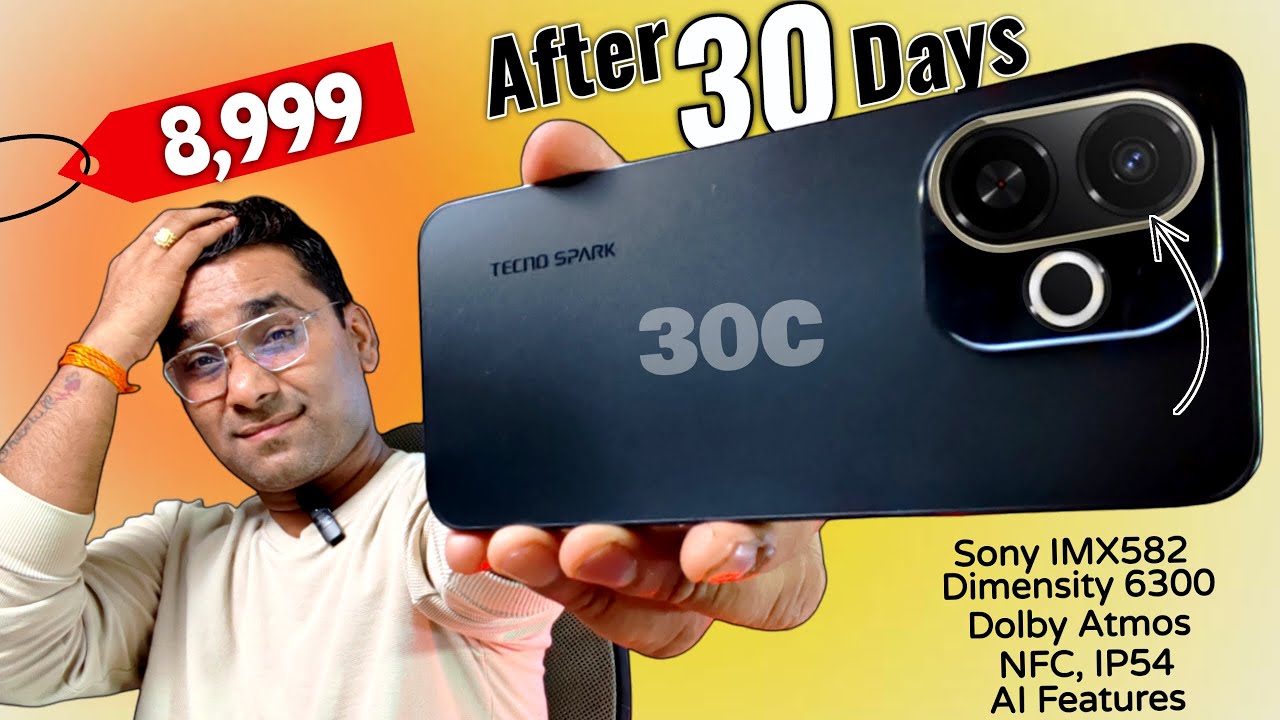 Tecno Spark 30C 5G Long Term Review | Best 5G Mobile Under 10k With Dimensity 6300, NFC, Dolby Atmos