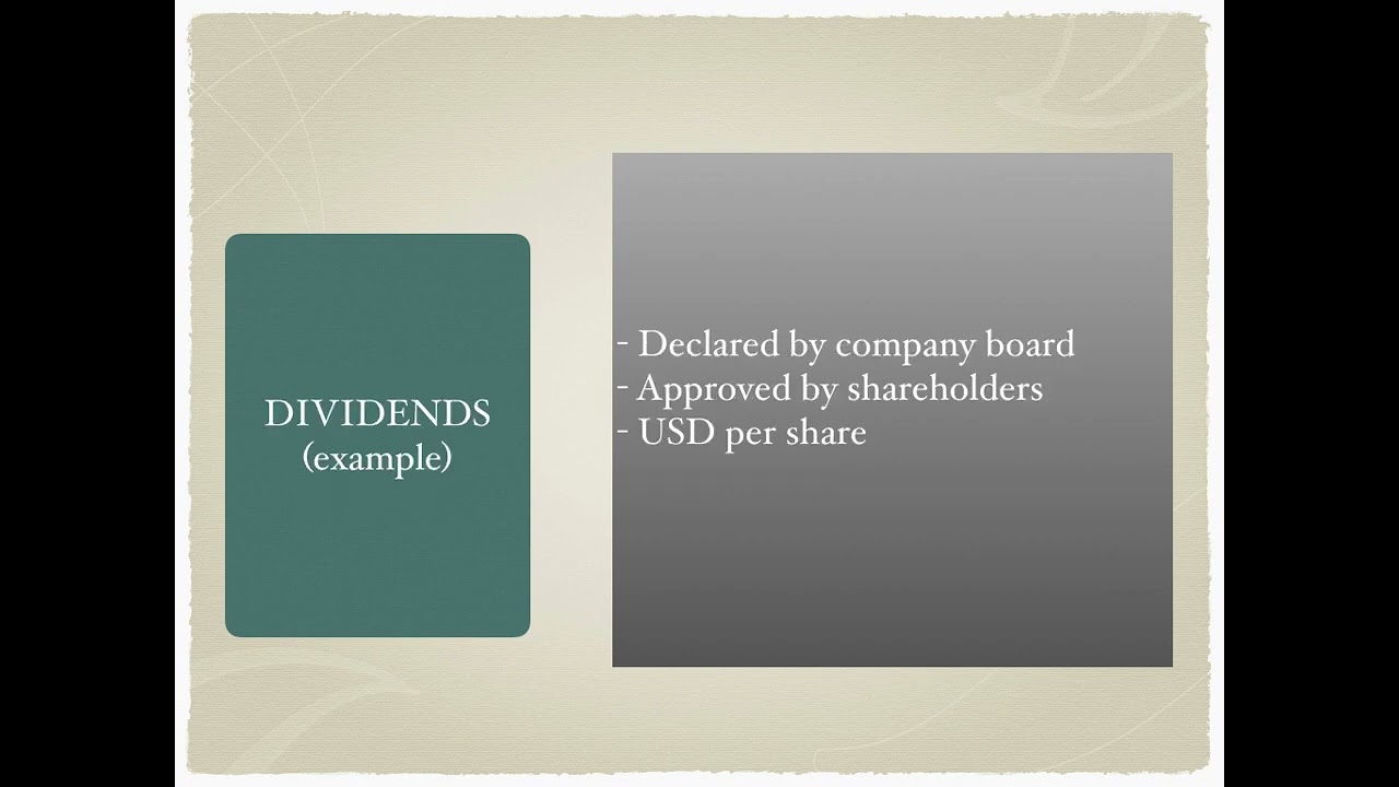 Corporate actions 1 - an overview