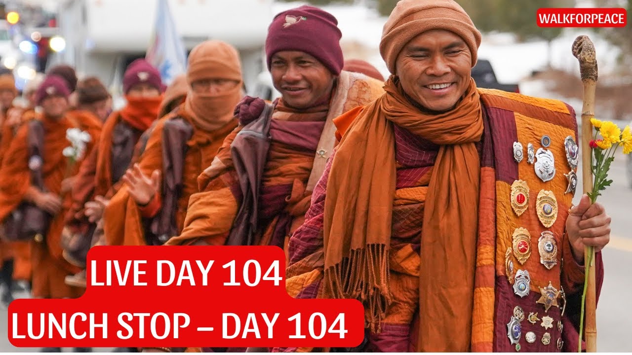 Livestream | Monks Arrive at Lunch Stop in Fredericksburg, VA – Day 104 (2/6/2026)