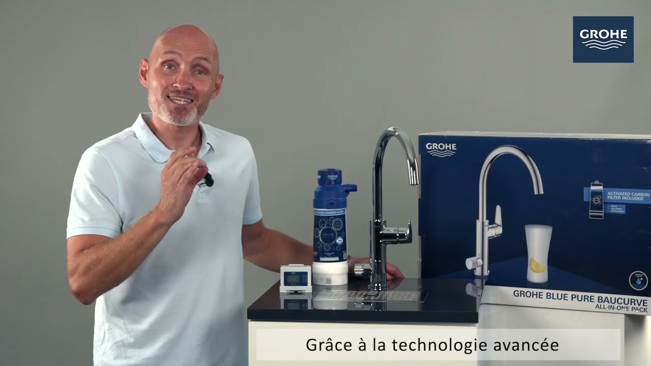 GROHE Blue Pure | Une eau filtrée à la source de votre robinet