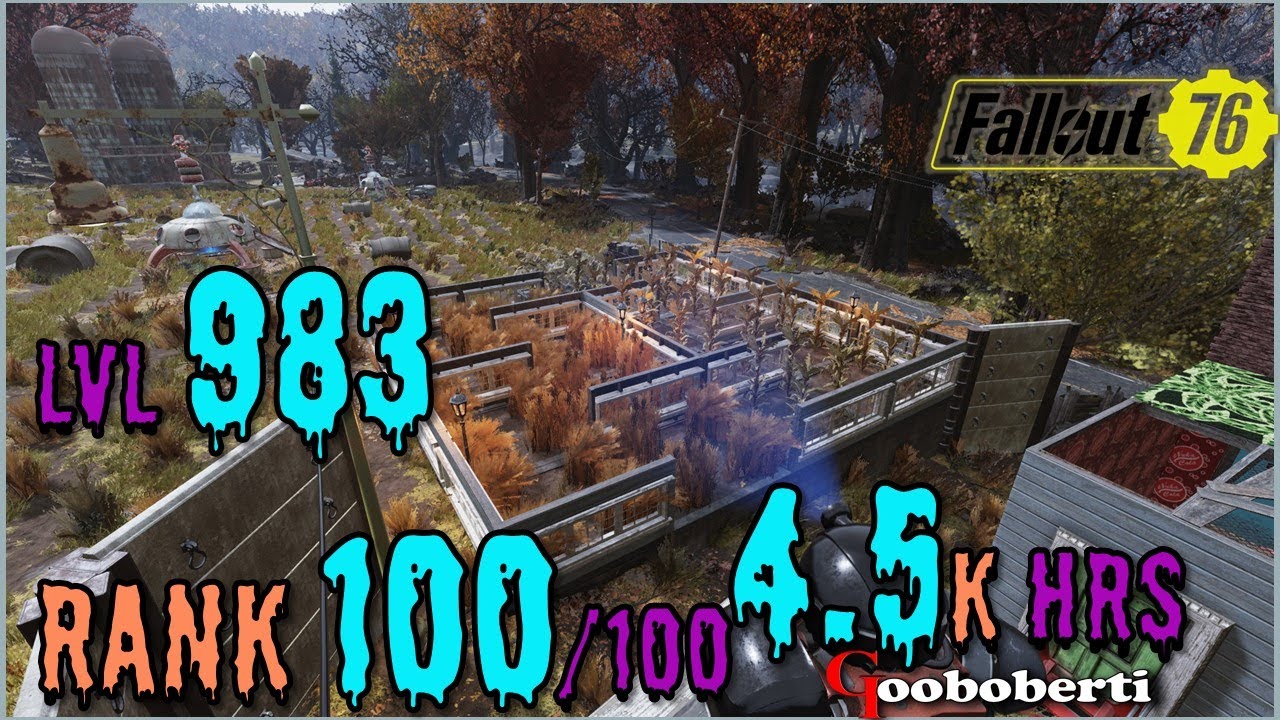 Level 983 - Rank 100 - 4.5k hrs  - FALLOUT 76 PC - Tobii Eye Tracker 4C