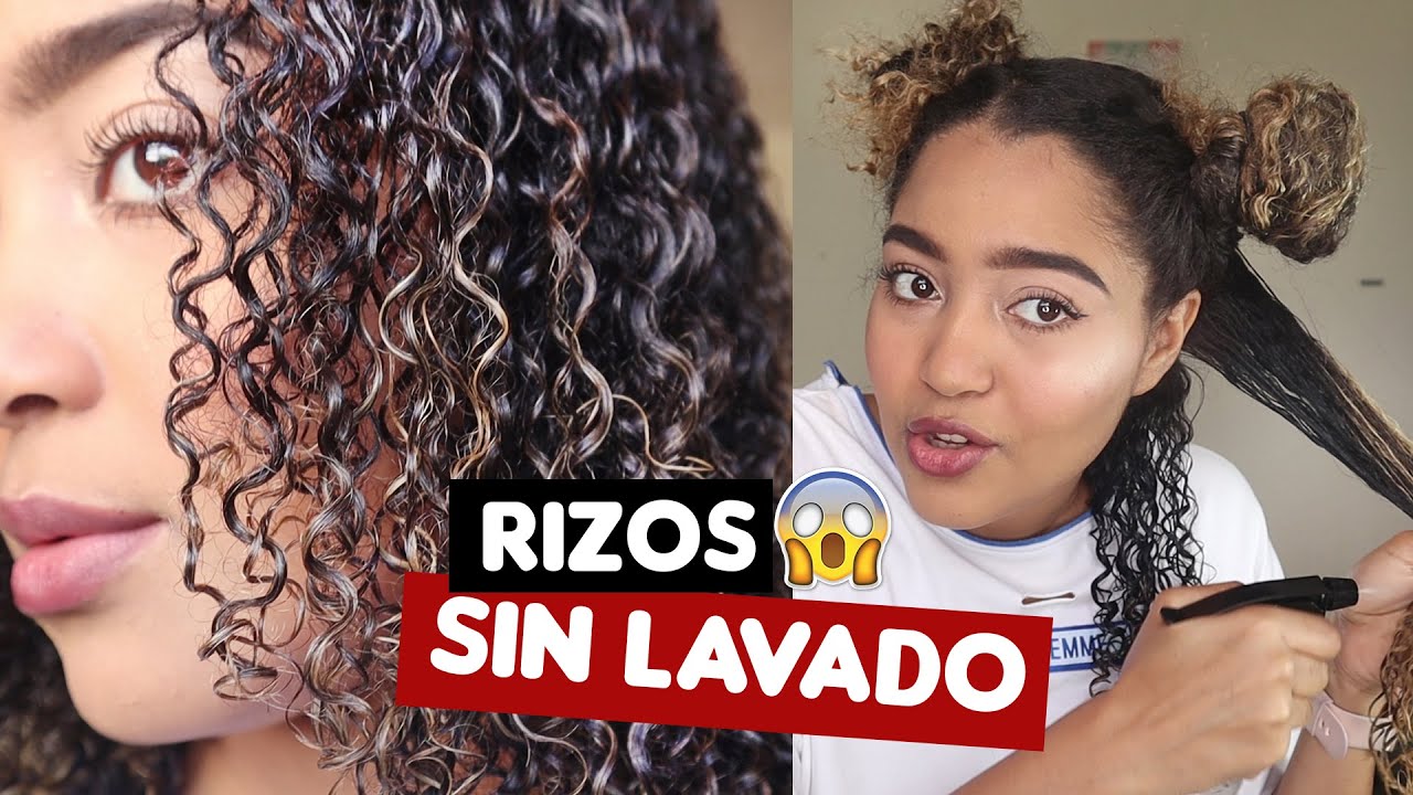 RIZOS SIN LAVADO - mi metodo para refrescar los rizos