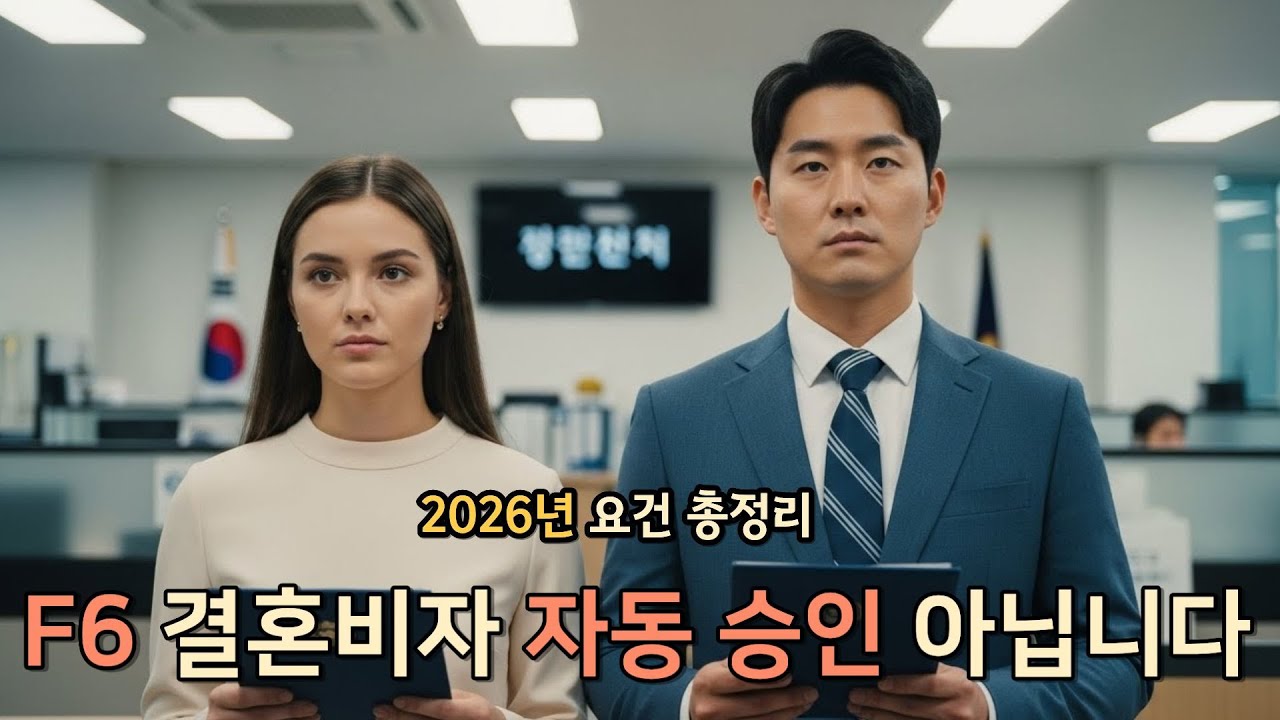 2026년 F6 결혼 비자 신청 요건 쉽게 설명드립니다