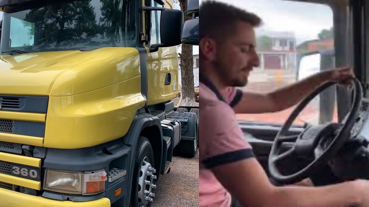 Primeira volta no Scania 124 360 dos Ferigolo o mascarado #ferigolocaminhoes