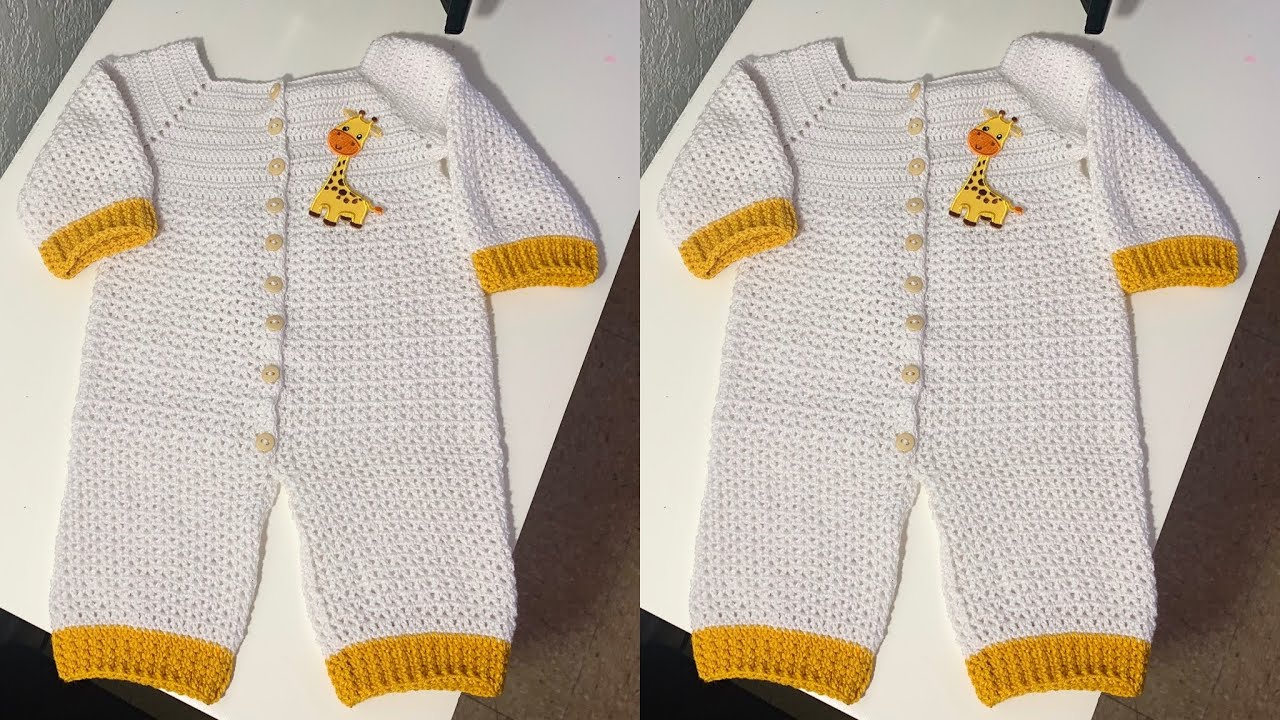 Mameluco Enterito Body a crochet | 0 a 3 meses | Paso a Paso | Tejidos bebe con susii