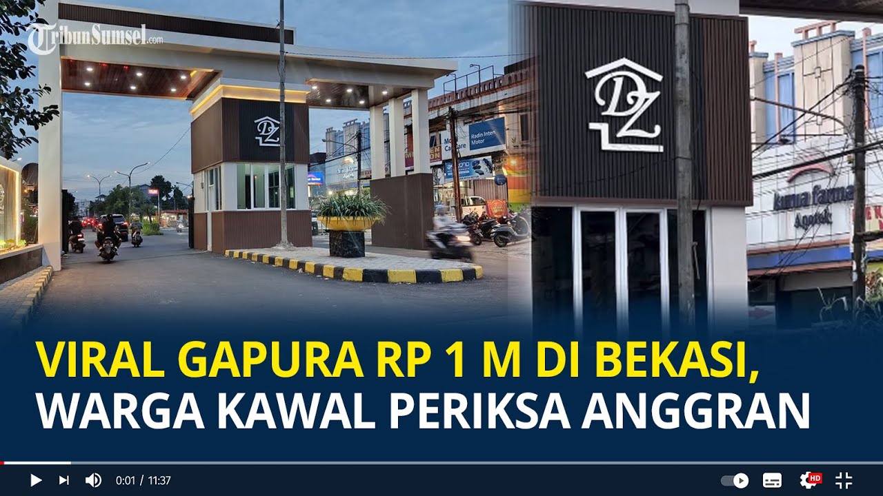 Viral Gapura Rp 1 M Dukuh Zamrud Bekasi, Warga Kawa Pemeriksaan Anggran