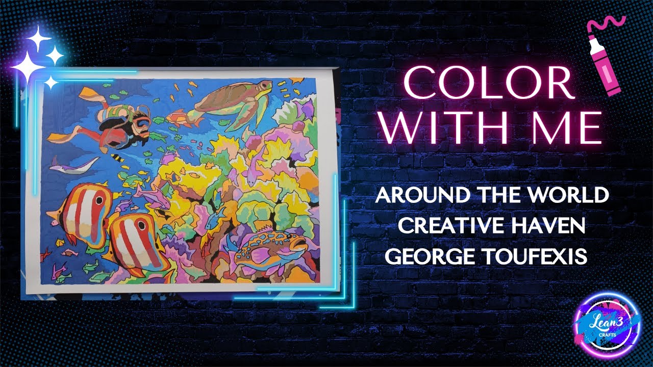 Color With Me | Acrylic Paint Pens | Languo Pens | Creative Haven Around the World 🌊