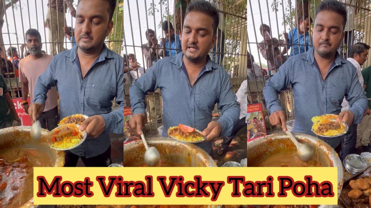 Most Viral Vicky Tari Poha in Nagpur😍😍 Bullet ki speed se serve karte h ye bhaiya🤩🤩